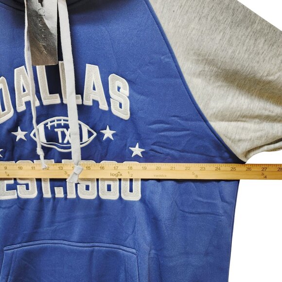 Dallas Cowboys 1960 Gray Mens & Blue Hoodie Size XXL By Clorpeak - Picture 7 of 7